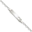 Sterling Silver Heart Baby ID Bracelet