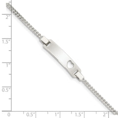 Sterling Silver Adjustable Baby ID Bracelet