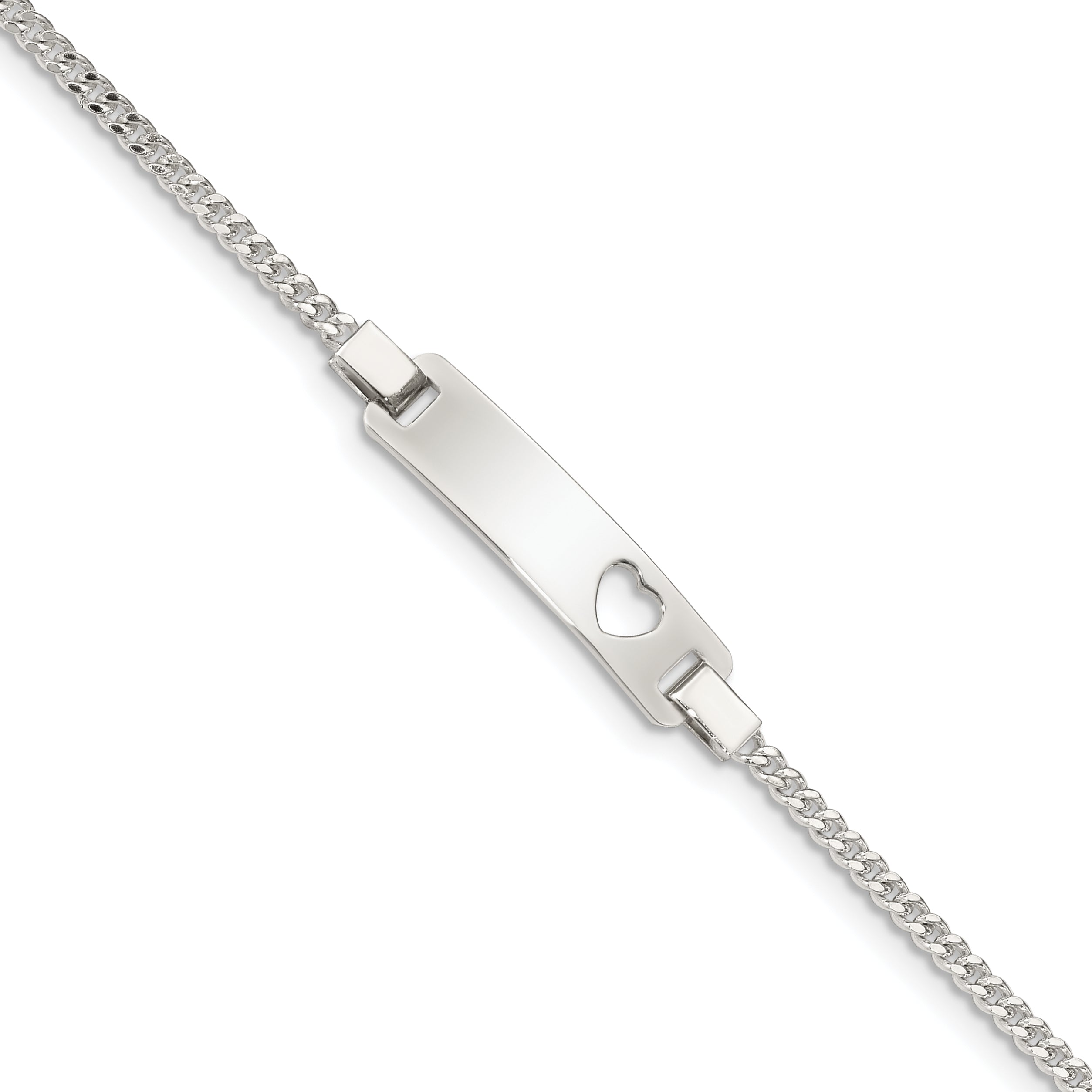 Sterling Silver Adjustable Baby ID Bracelet