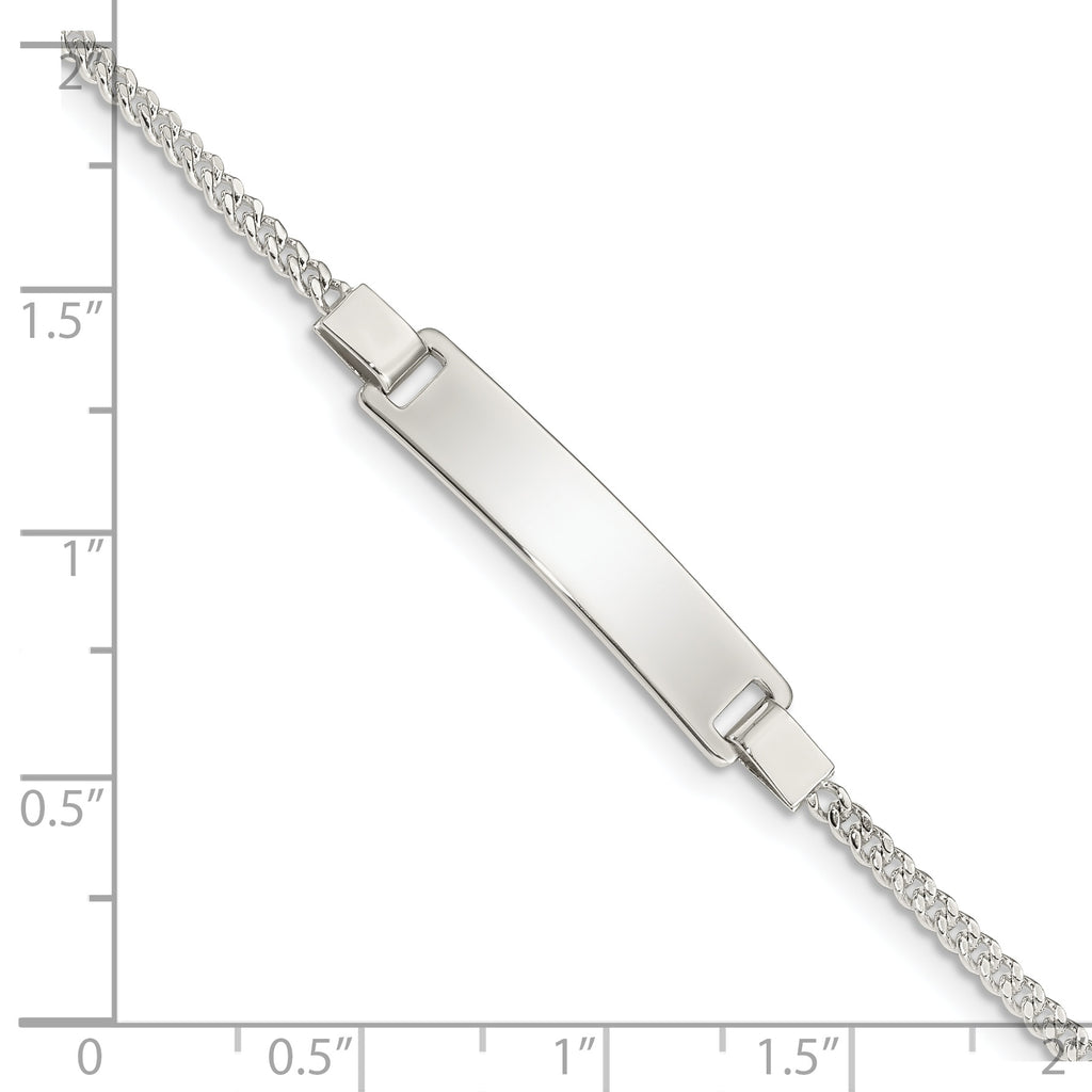Sterling Silver Adjustable Baby ID Bracelet