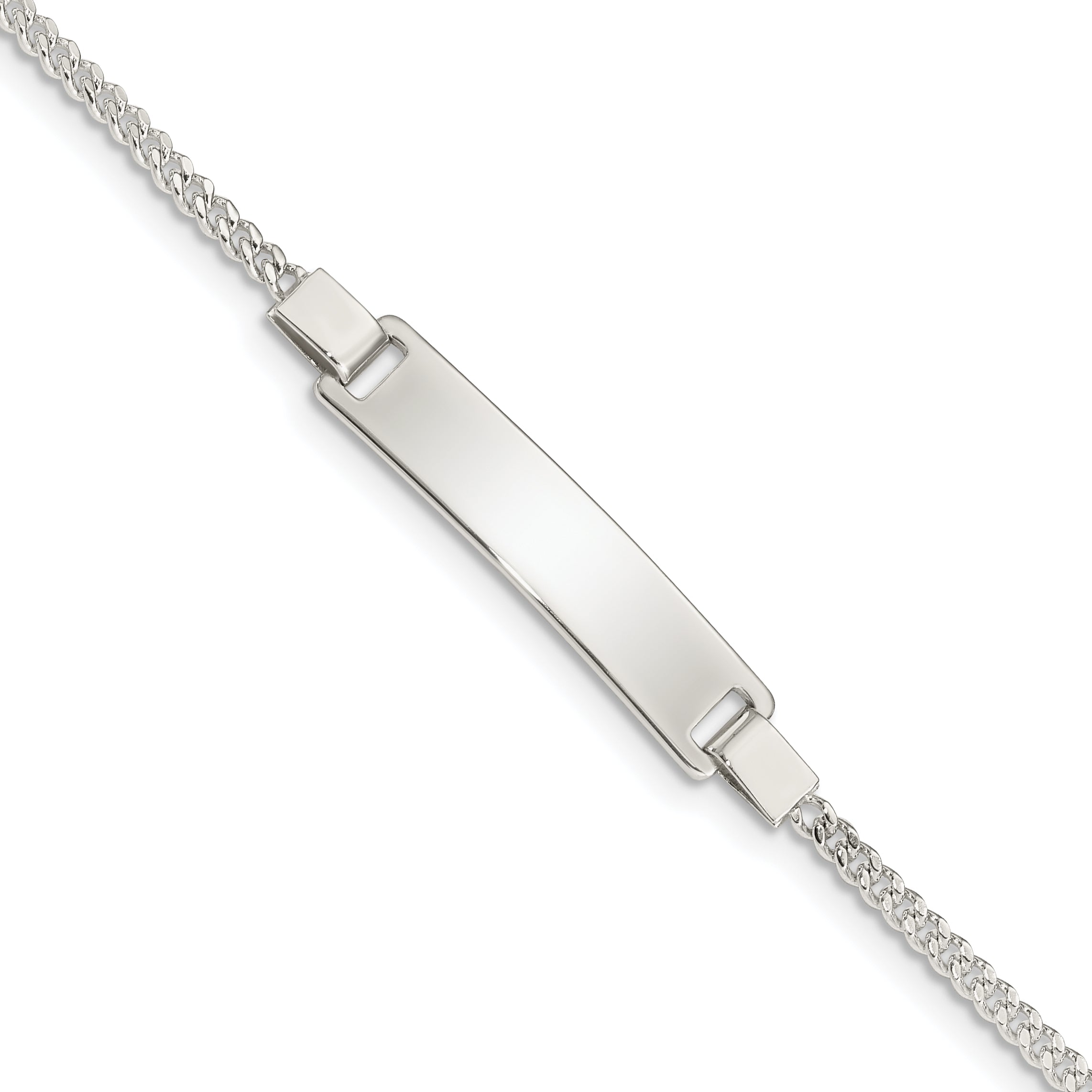 Sterling Silver Adjustable Baby ID Bracelet Main image