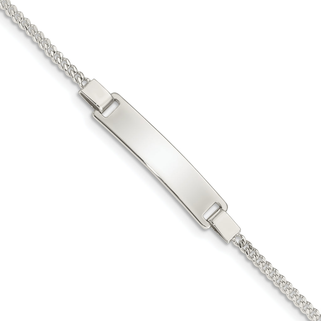 Sterling Silver Adjustable Baby ID Bracelet