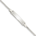 Sterling Silver Adjustable Baby ID Bracelet
