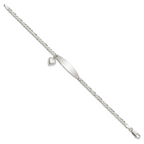 Women's Sterling Silver Curb ID Bracelet 3.5mm