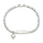 Women's Sterling Silver Curb ID Bracelet 3.5mm