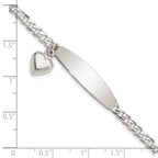 Women's Sterling Silver Curb ID Bracelet 3.5mm