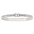 Sterling Silver Polished 4.7mm Fancy Link 8 inch Mens ID Bracelet