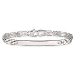 Sterling Silver Polished 4.7mm Fancy Link 7.5 inch ID Bracelet