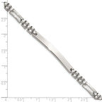 Sterling Silver Polished 4.7mm Fancy Link 7.5 inch ID Bracelet