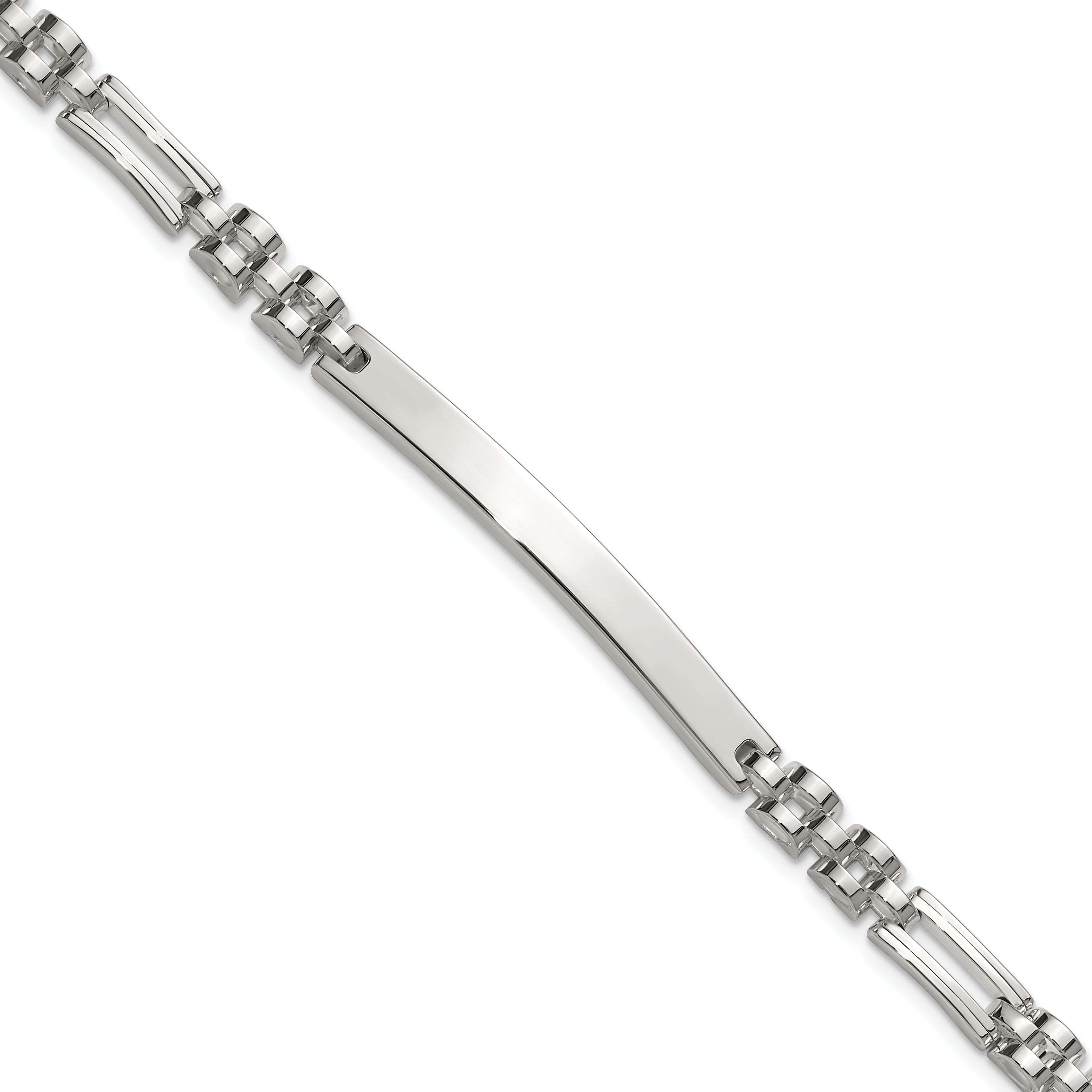 Sterling Silver Polished 4.7mm Fancy Link 7.5 inch ID Bracelet Main image