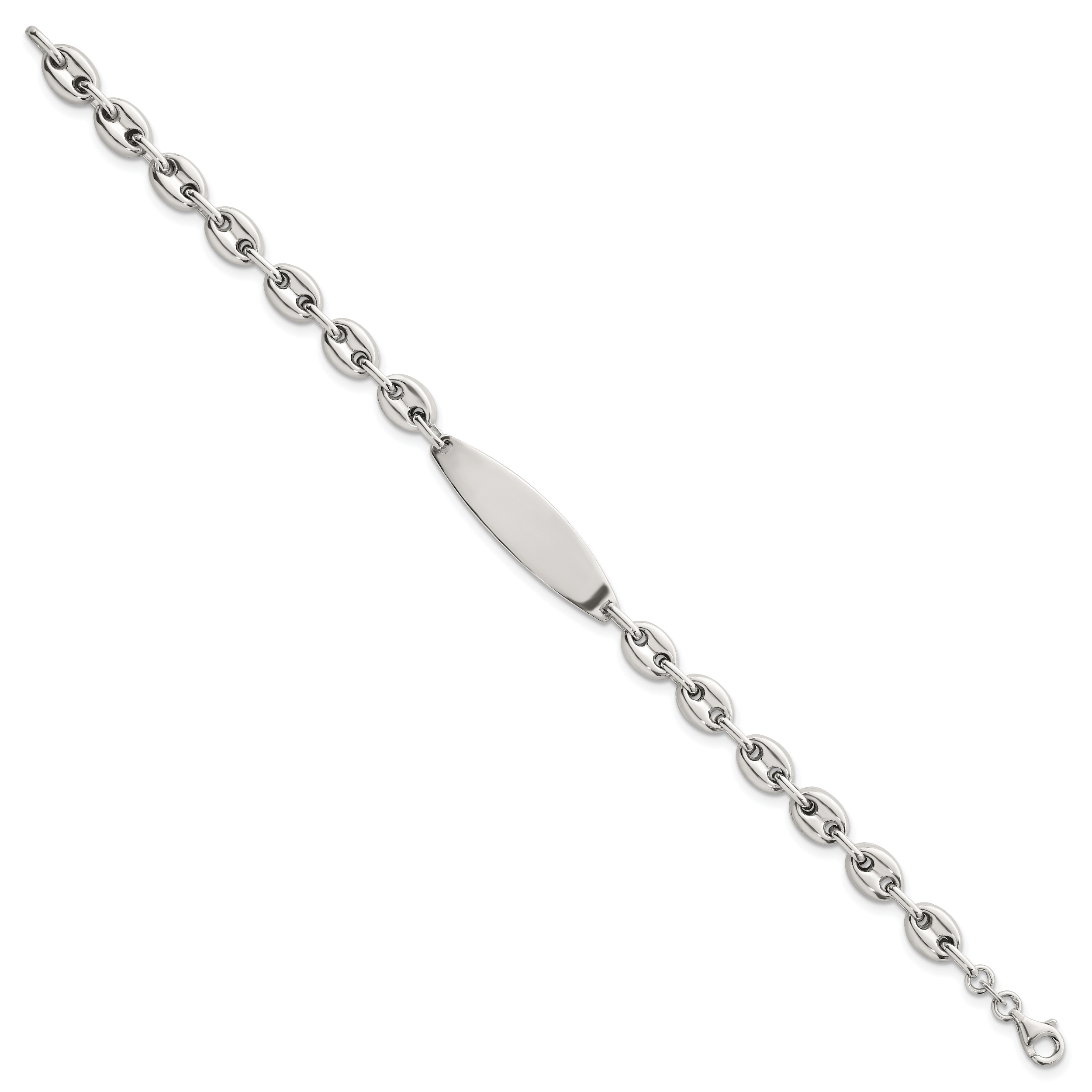 Sterling Silver Polished 6.25mm Mariner/Anchor Link 7.25 Inch ID Bracelet Secondary image