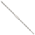 Sterling Silver Polished 6.25mm Mariner/Anchor Link 7.25 Inch ID Bracelet