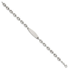Sterling Silver Polished 6.25mm Mariner/Anchor Link 7.25 Inch ID Bracelet