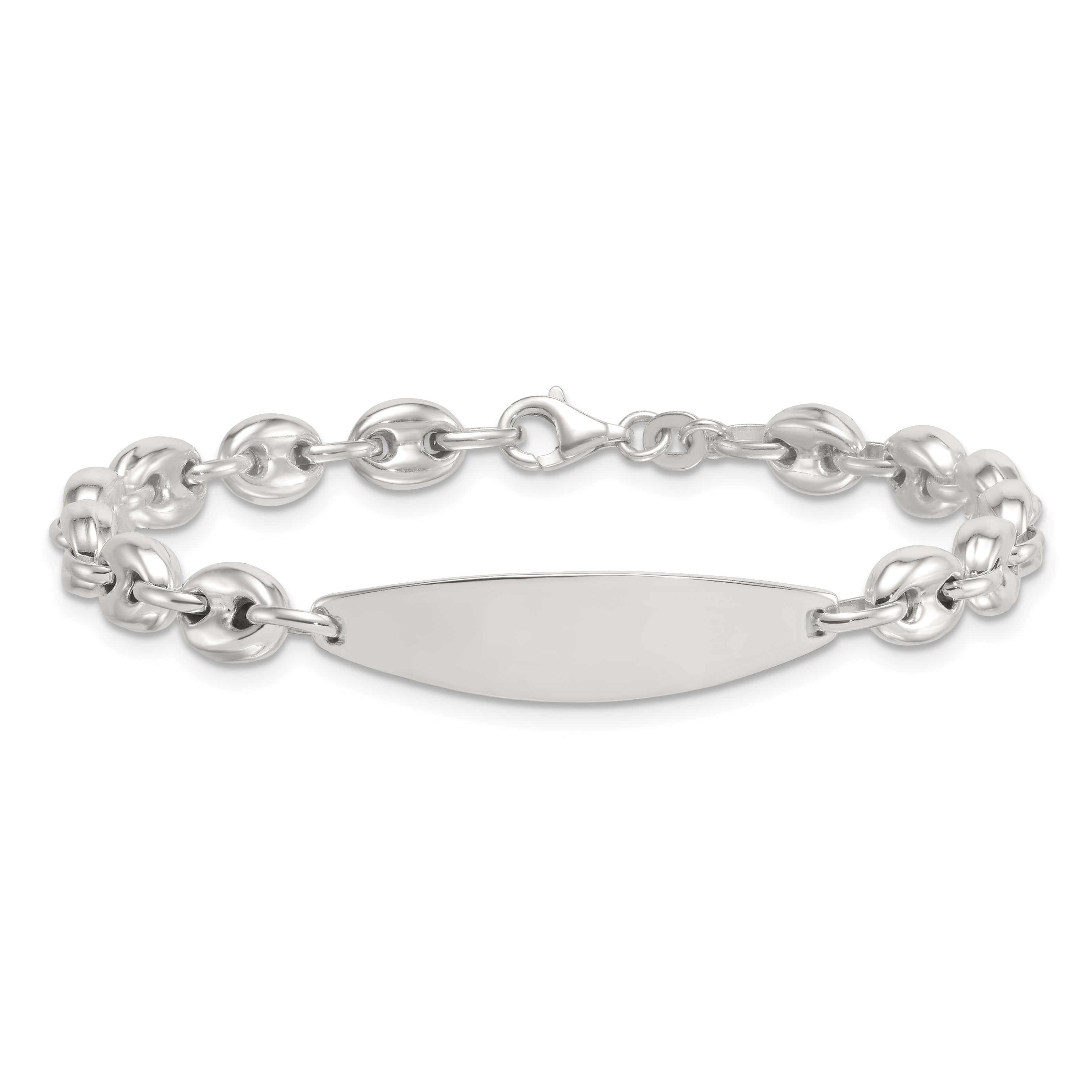 Sterling Silver Polished 6.25mm Mariner/Anchor Link 7.25 Inch ID Bracelet