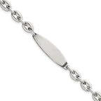 Sterling Silver Polished 6.25mm Mariner/Anchor Link 7.25 Inch ID Bracelet