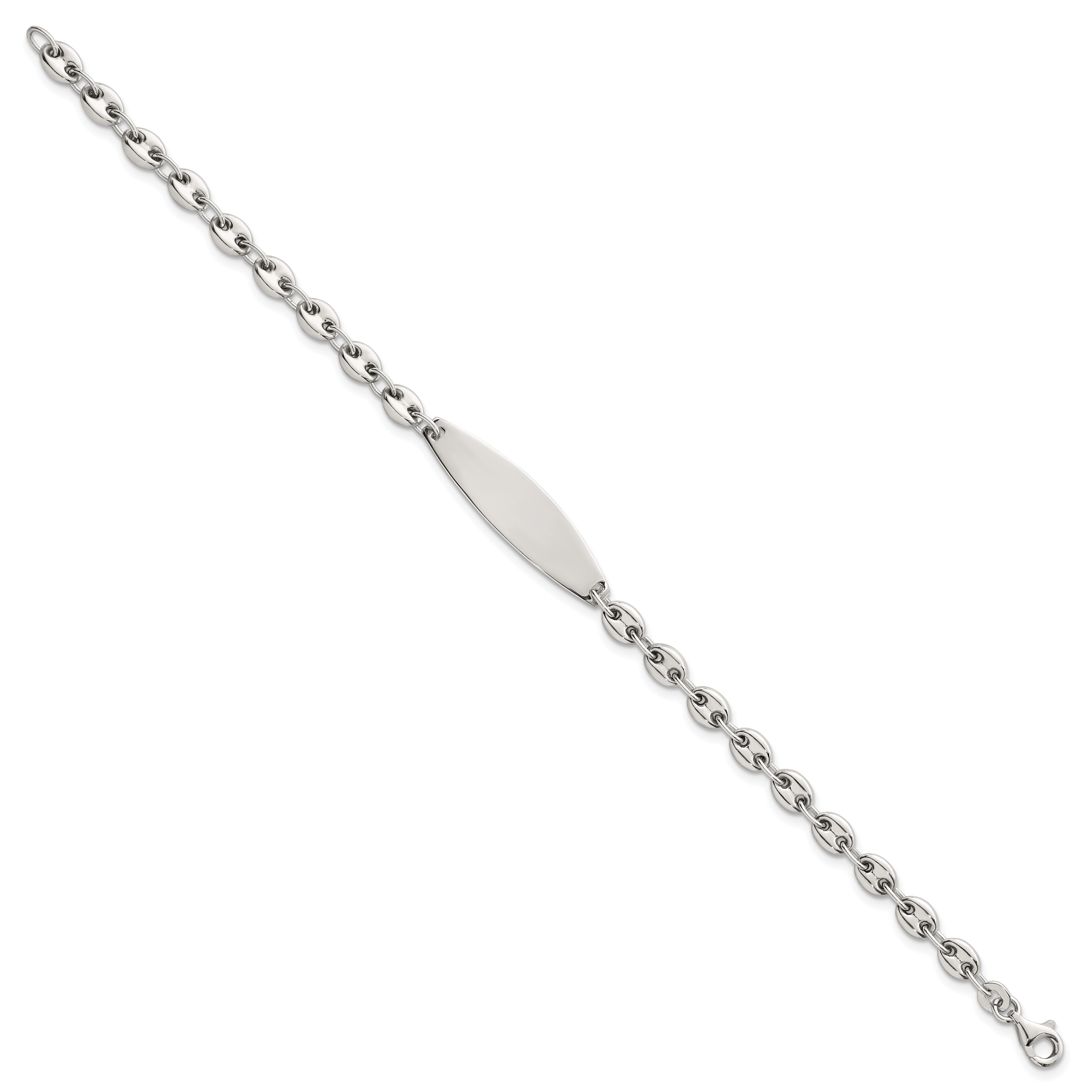 Sterling Silver Polished 5.0mm Mariner/Anchor Link 7.5 Inch ID Bracelet Secondary image