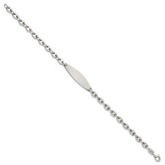 Sterling Silver Polished 5.0mm Mariner/Anchor Link 7.5 Inch ID Bracelet