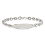 Sterling Silver Polished 5.0mm Mariner/Anchor Link 7.5 Inch ID Bracelet