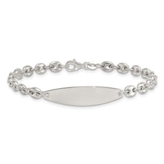 Sterling Silver Polished 5.0mm Mariner/Anchor Link 7.5 Inch ID Bracelet