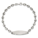 Sterling Silver Polished 5.0mm Mariner/Anchor Link 7.5 Inch ID Bracelet
