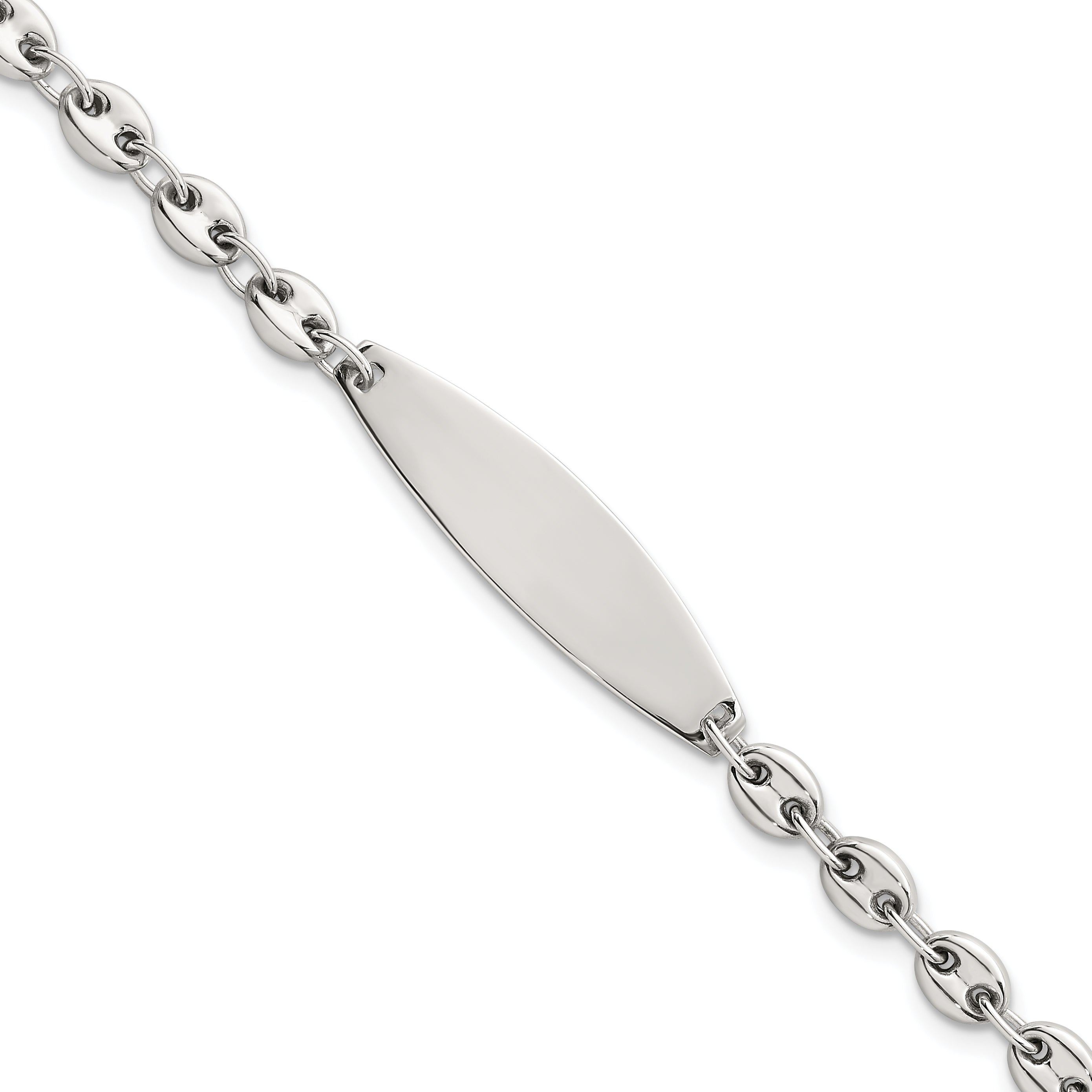 Sterling Silver Polished 5.0mm Mariner/Anchor Link 7.5 Inch ID Bracelet Main image