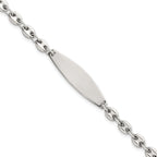 Sterling Silver Polished 5.0mm Mariner/Anchor Link 7.5 Inch ID Bracelet