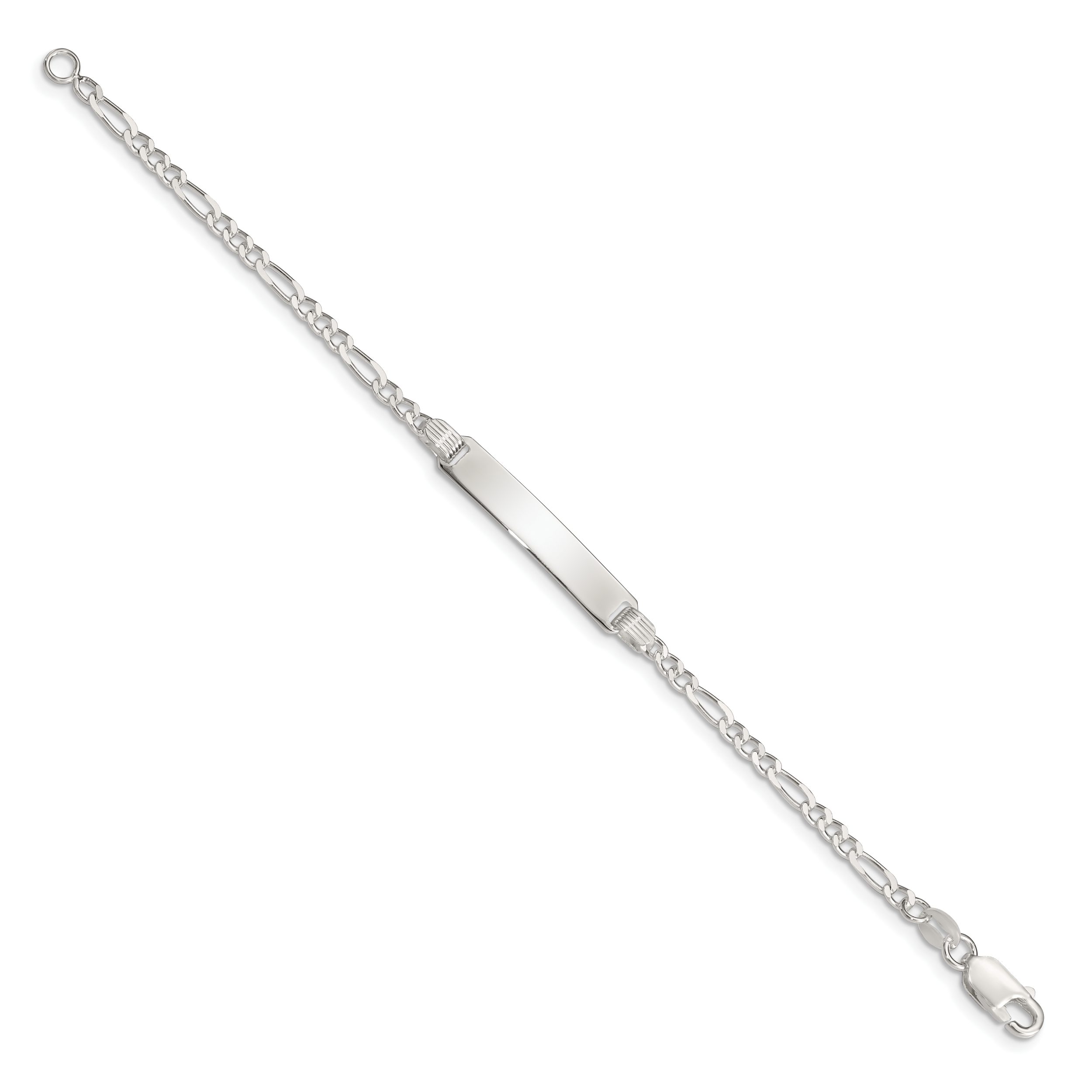 Sterling Silver Figaro Chain Bracelet 3mm Secondary image