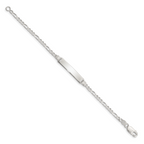 Sterling Silver Figaro Chain Bracelet 3mm