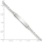 Sterling Silver Figaro Chain Bracelet 3mm