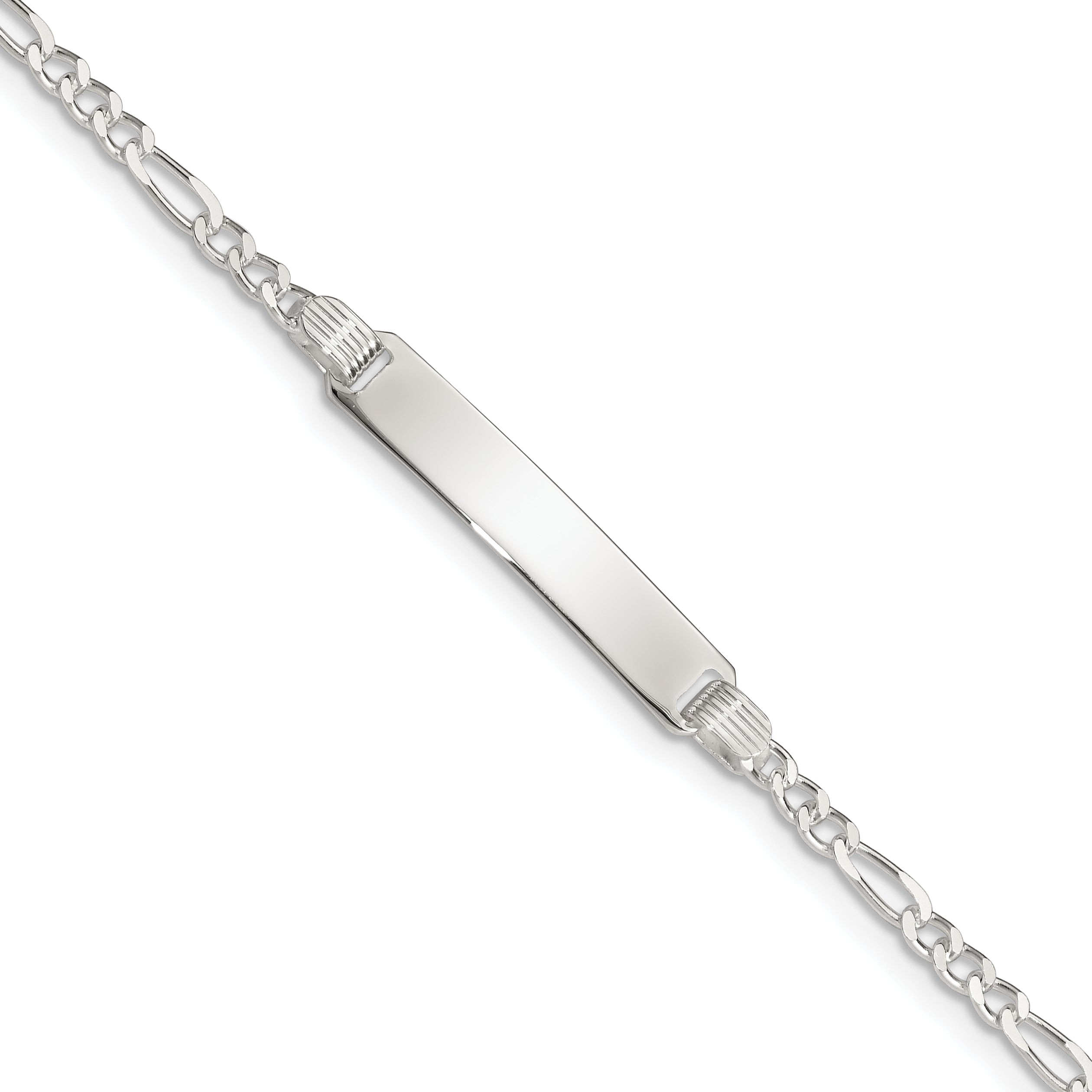 Sterling Silver Figaro Chain Bracelet 3mm Main image