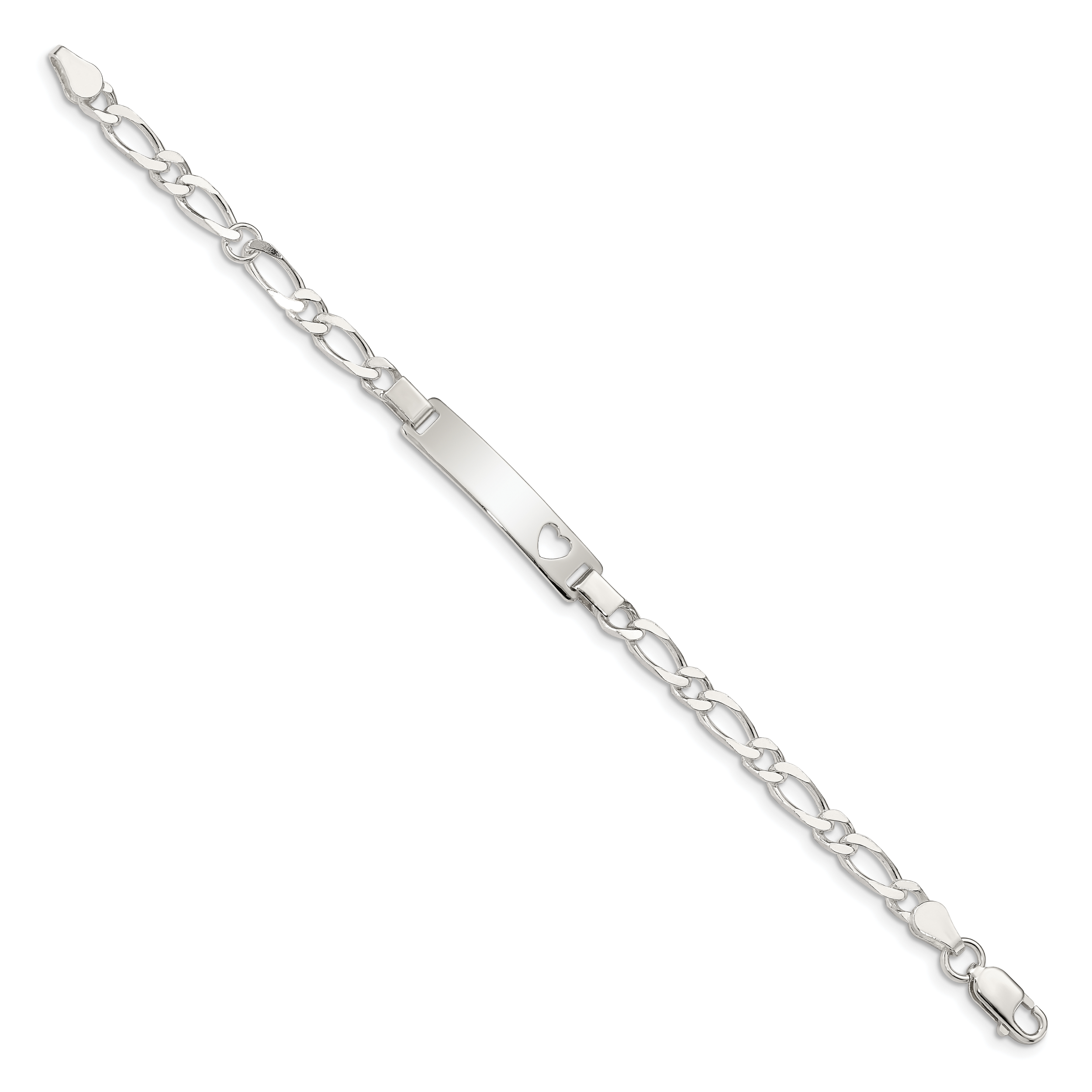 Sterling Silver Baby ID 6 IN Bracelet