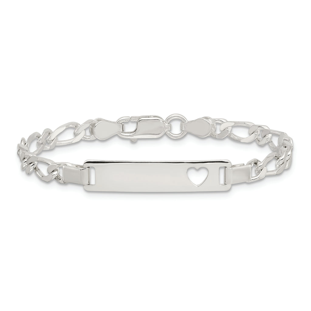 Sterling Silver Baby ID 6 IN Bracelet