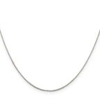 Sterling Silver 1mm Beaded Chain