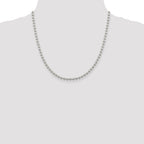 Sterling Silver 4mm Beaded Chain