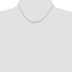 Sterling Silver 1.5mm Fancy Beaded Chain Anklet