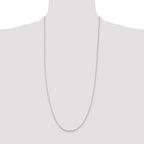 Sterling Silver 1.5mm Fancy Beaded Chain Anklet