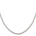 Sterling Silver 4mm Beads on Box Chain