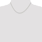 Sterling Silver 1.5mm Beaded Chain Anklet