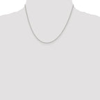 Sterling Silver 1.5mm Beaded Chain Anklet