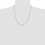 Sterling Silver 1.5mm Beaded Chain Anklet