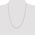 Sterling Silver 1.5mm Beaded Chain Anklet