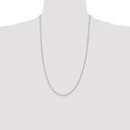Sterling Silver 1.5mm Beaded Chain Anklet