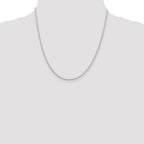 Sterling Silver Beaded Chain Necklace 2.35mm