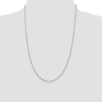 Sterling Silver 2.35mm Beaded Chain