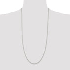 Sterling Silver 2.35mm Beaded Chain
