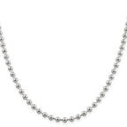 Sterling Silver 5mm Beaded Chain