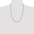 Sterling Silver 5mm Beaded Chain