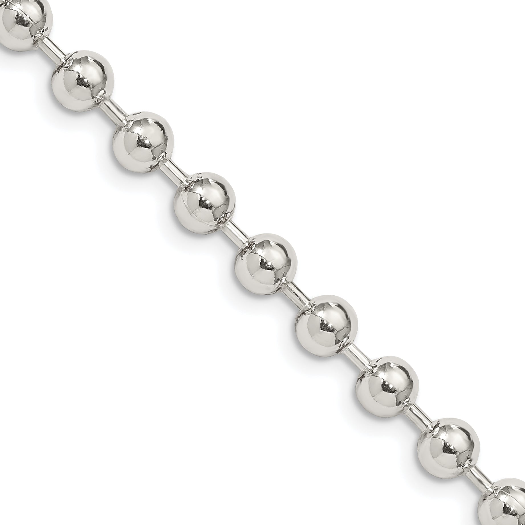 Sterling Silver 5mm Beaded Chain Main image