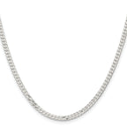 Sterling Silver 3.15mm Flat Curb Chain