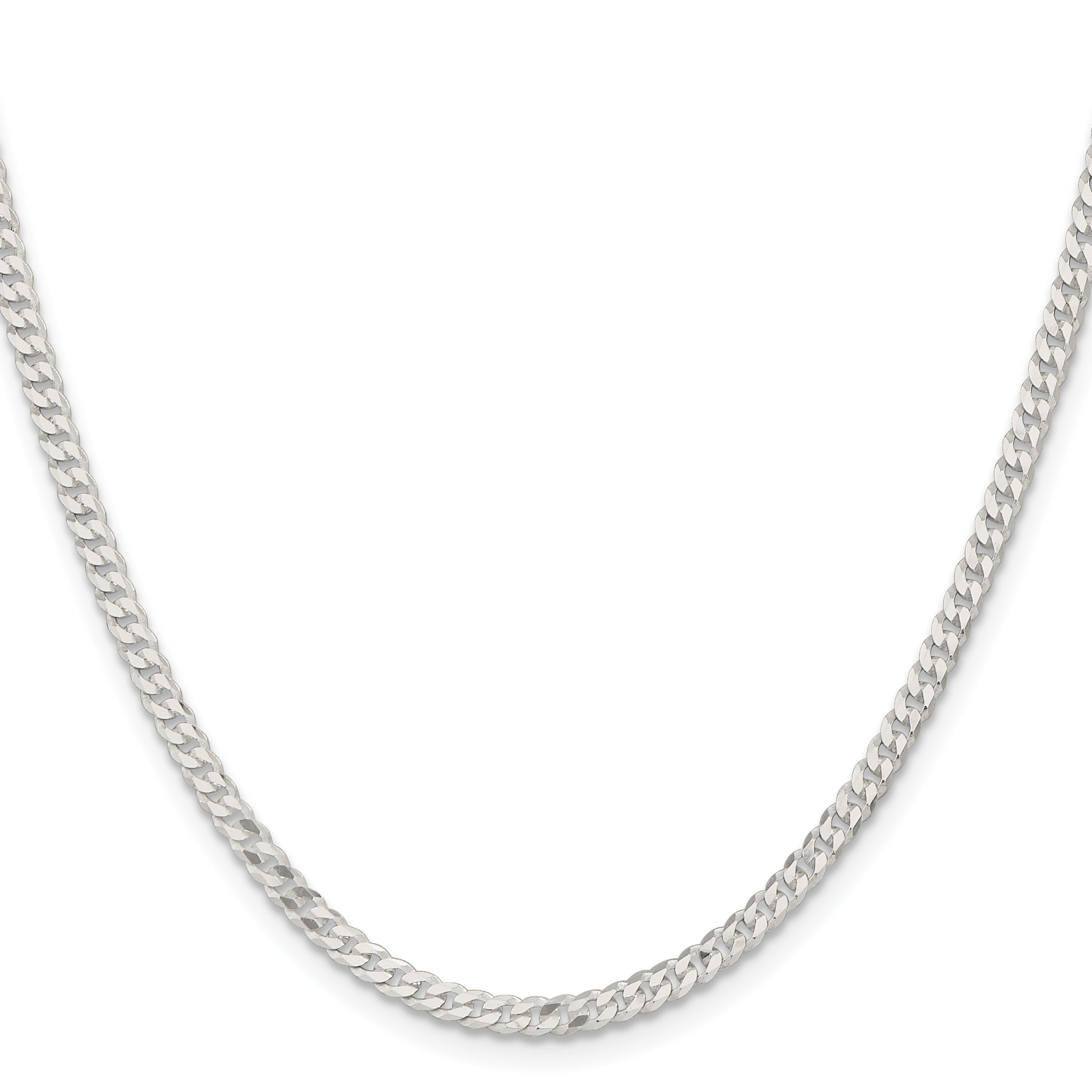 Sterling Silver Curb Chain Necklace 3.15mm Secondary image
